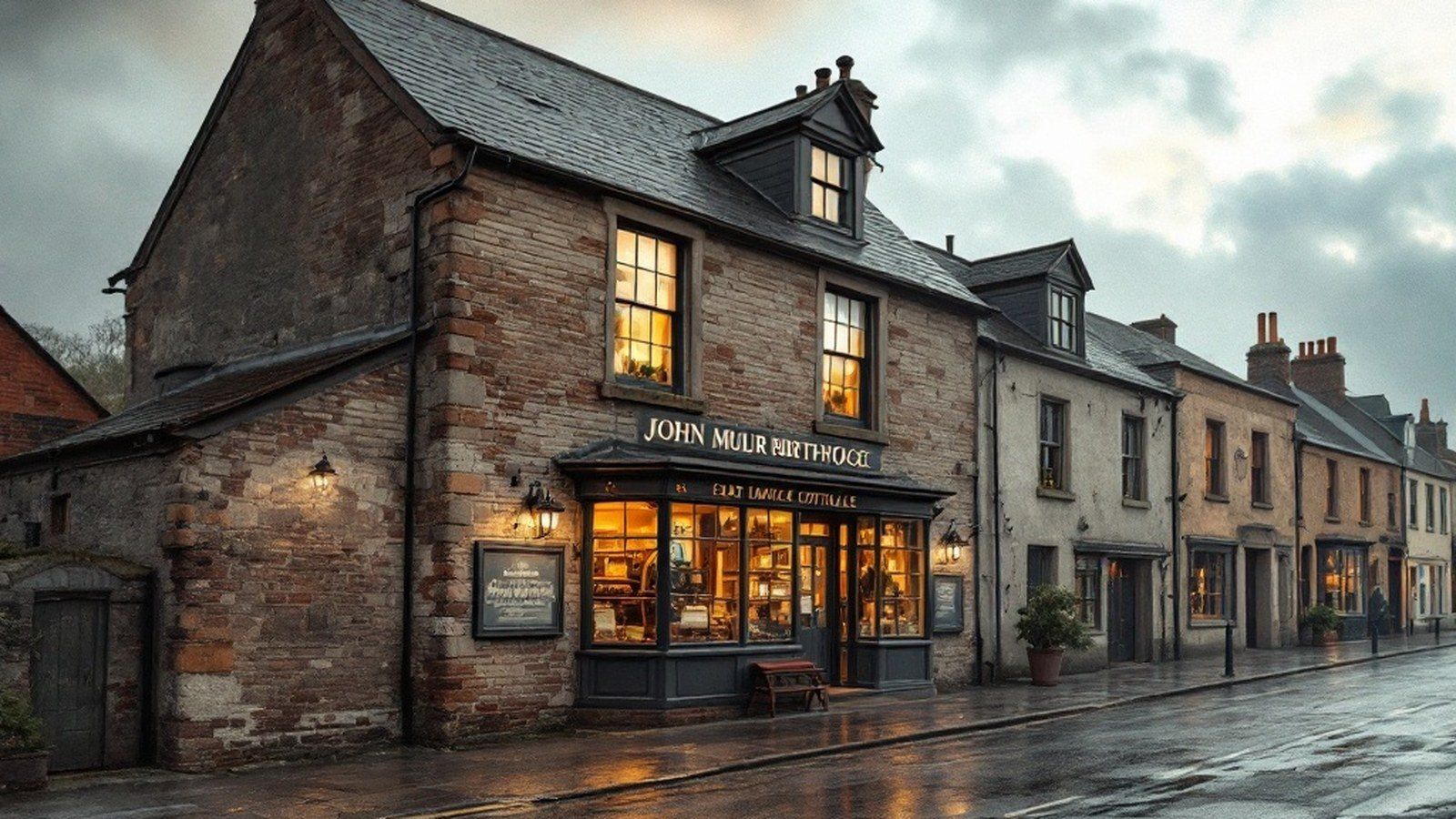Exterior of the John Muir Birthplace on Dunbar High Street
